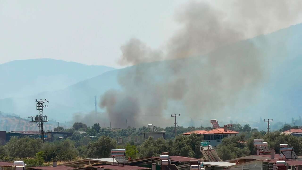 Yatağan Ovası’nda Yangın Ekipler Alevlere Müdahale Ediyor