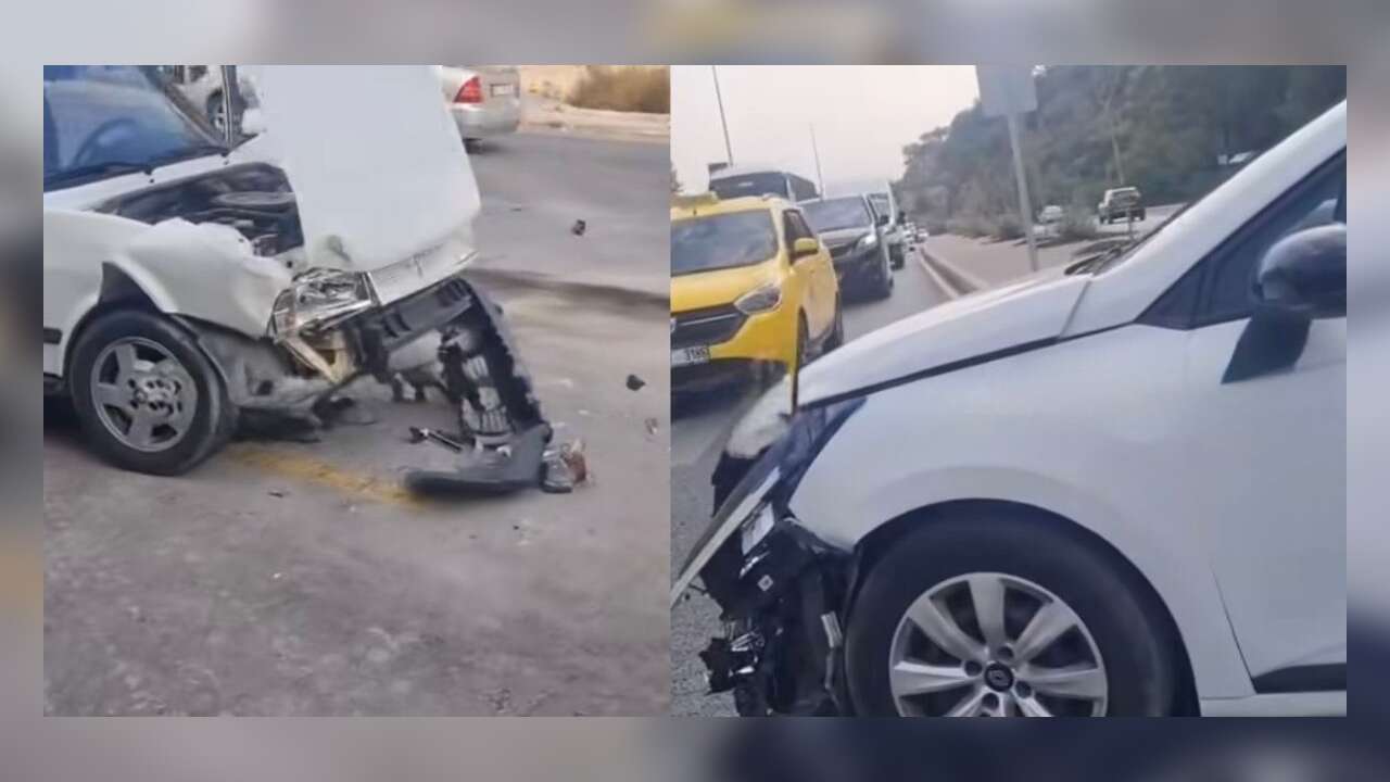 Muğla’da Trafik Bir Anda Karıştı: İki Araç Çarpıştı