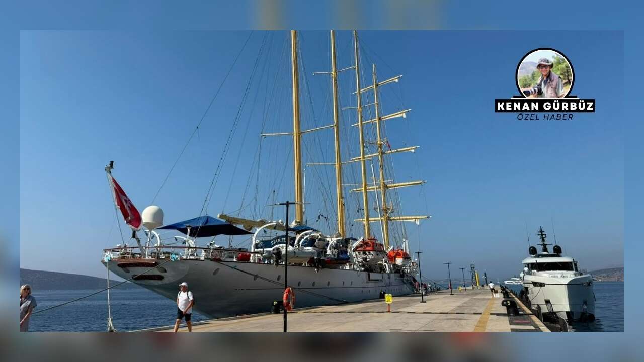 Bodrum’da Kruvaziyer Hareketliliği Sürüyor: Yelkenli Kruvaziyer Star Flyer Limana Demirledi