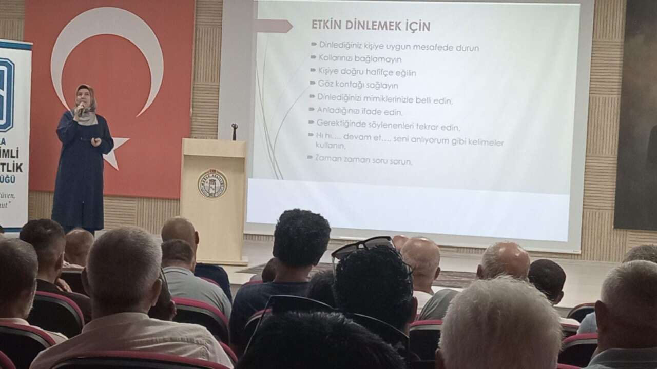 Muğla’da 70 Yükümlüye “Ailede İletişim ve Empati” Konferansı