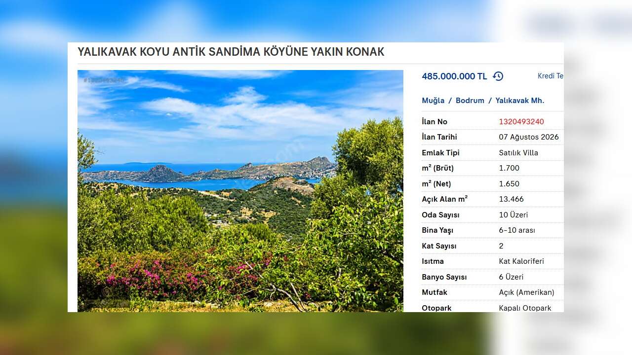 Turizm Cennetleri Bodrum ve Antalya'daki Lüks Villalar da Zirve Yarışında