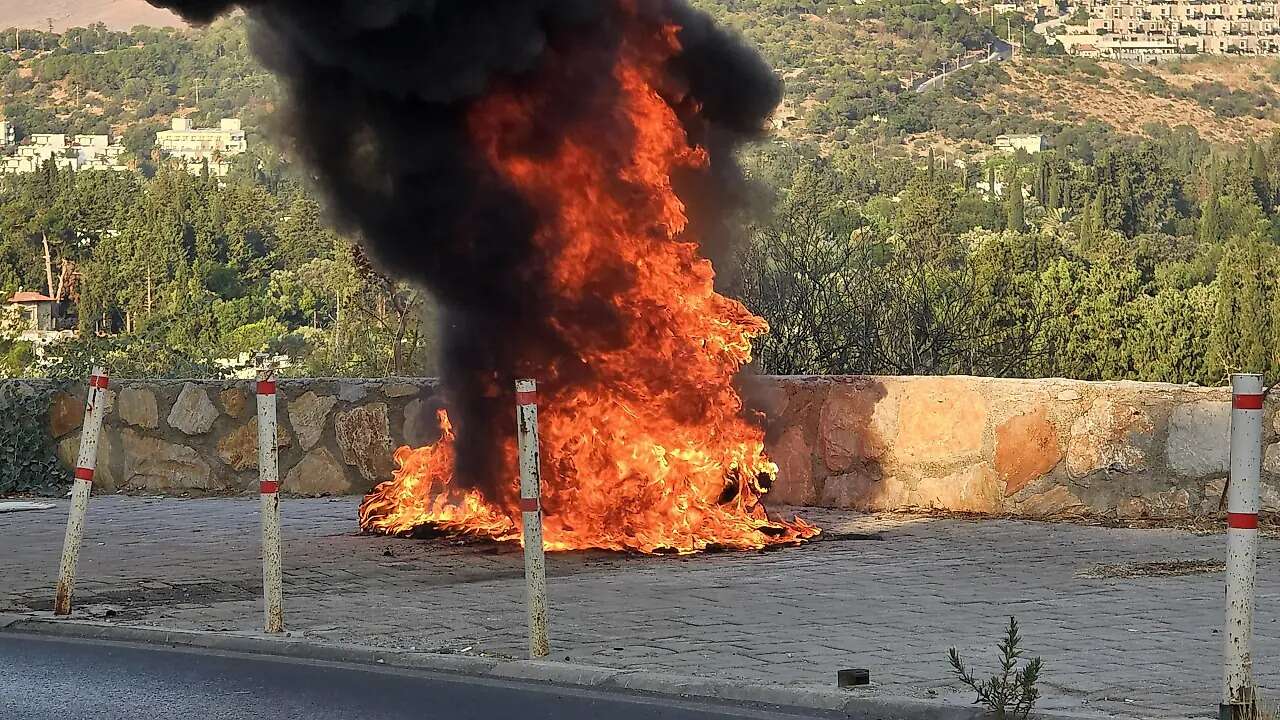 Muğla'da Motosiklet Alevlere Teslim Oldu