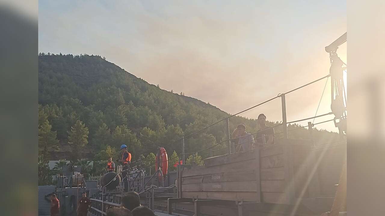 Marmaris'te Alevlerle Mücadele Sürüyor