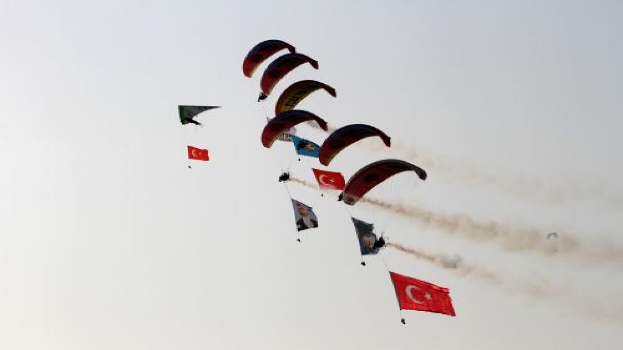 Gökyüzünde adrenalin dolu dakikalar