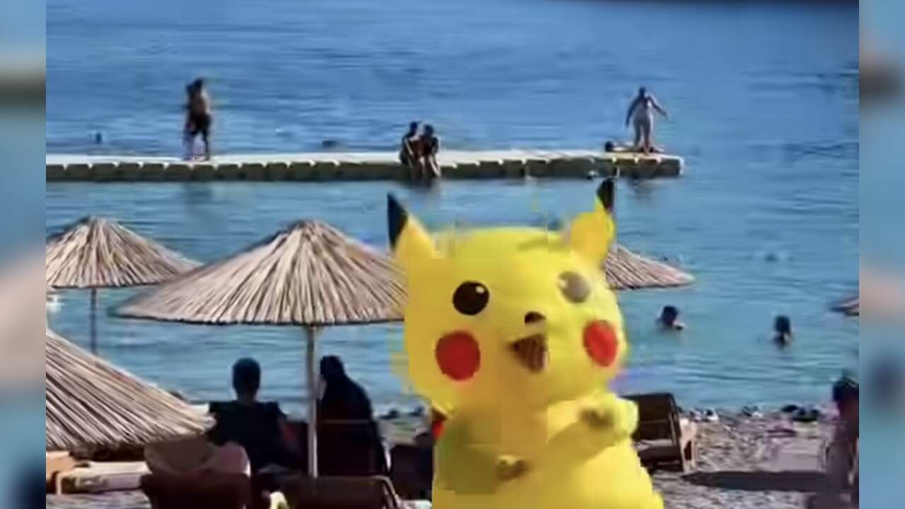 Ortaca Aşı Koyu’nda Sürpriz İsim: Pikachu Kostümüyle Görüntülendi