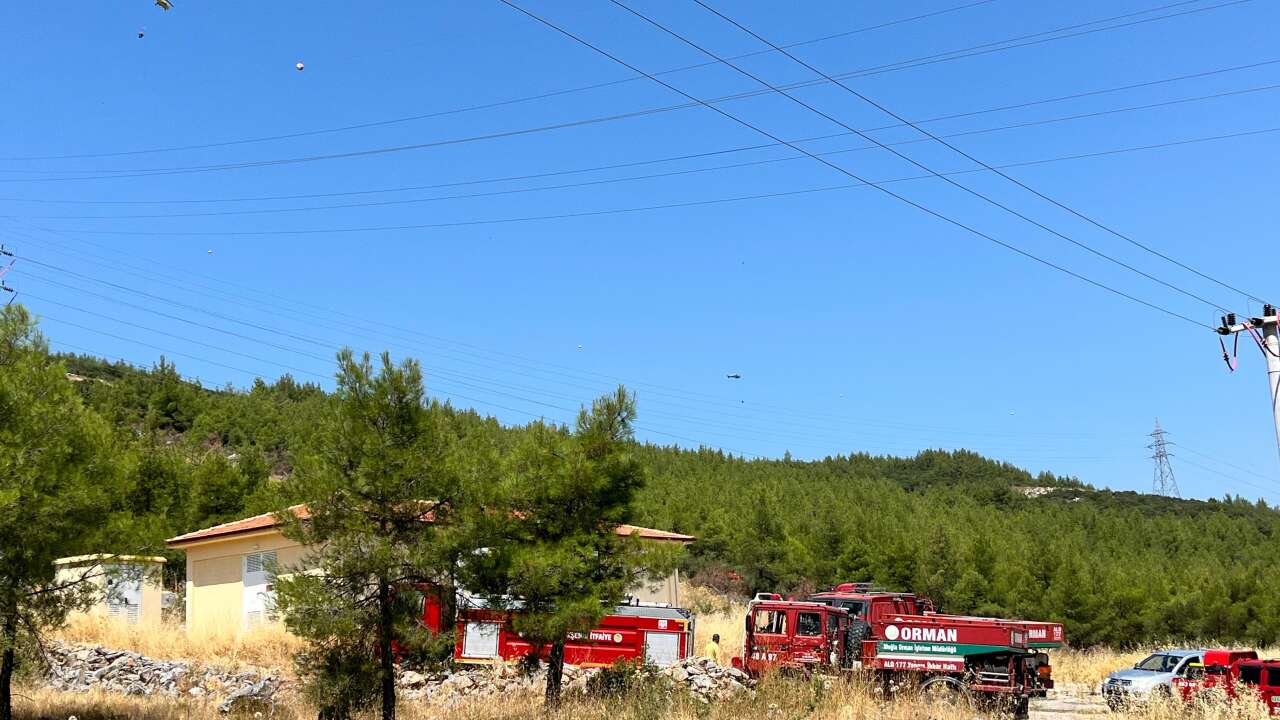 Menteşe’de Makilik Alanda Çıkan Yangın Söndürüldü