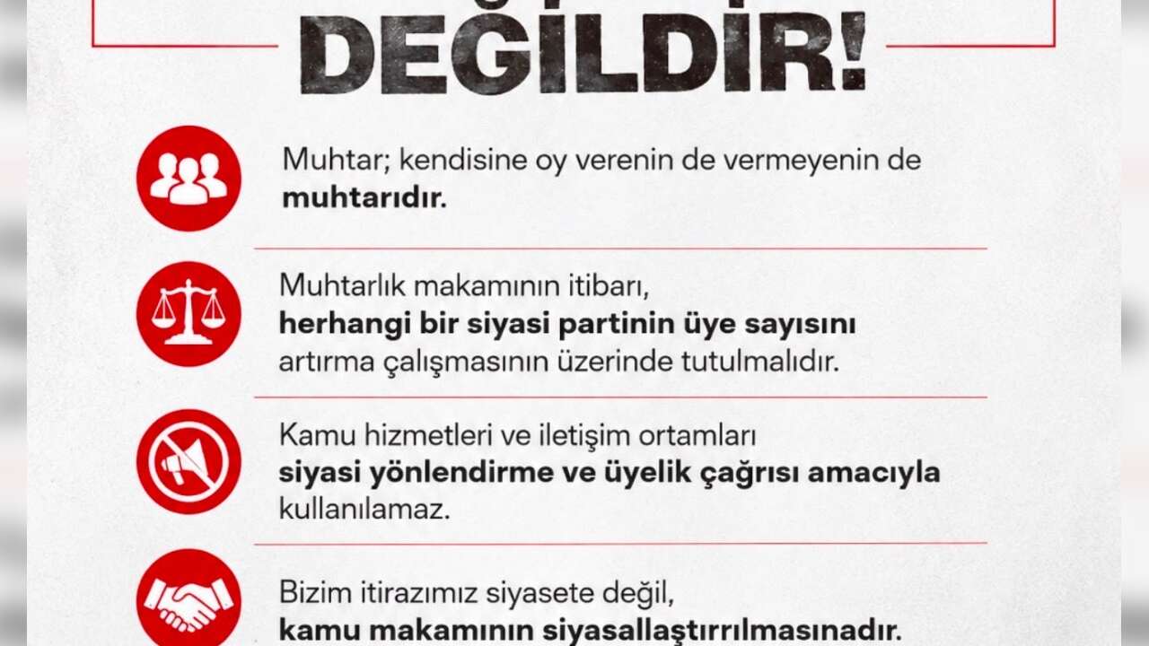 MHP Muğla İl Başkanlığı: “Muhtarlık Makamı Siyasi Partilerin Üye Kazandırma Aracı Değildir”