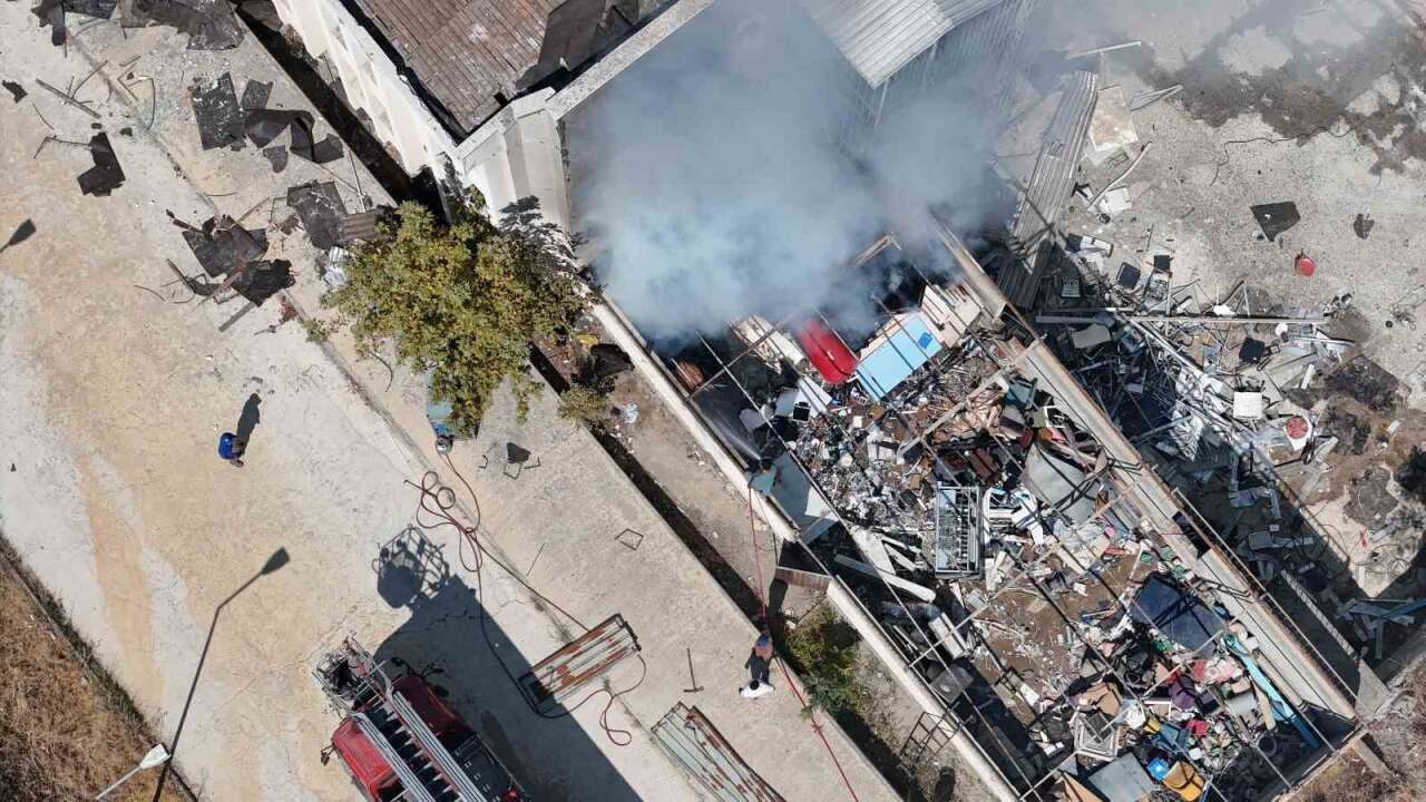 Eski Hastane Binasında Yangın Çıktı