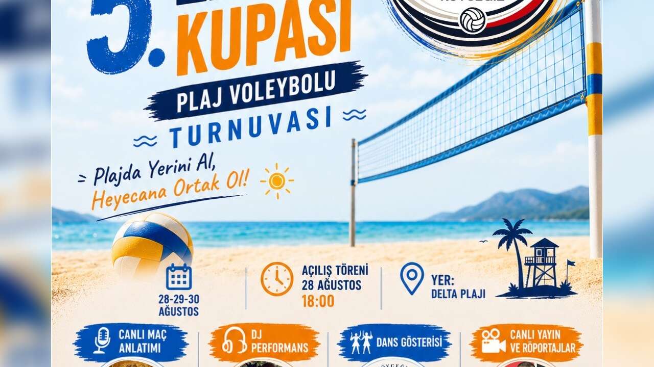 Köyceğiz’de Zafer Kupası Heyecanı: Plaj Voleybolu Turnuvası Başlıyor