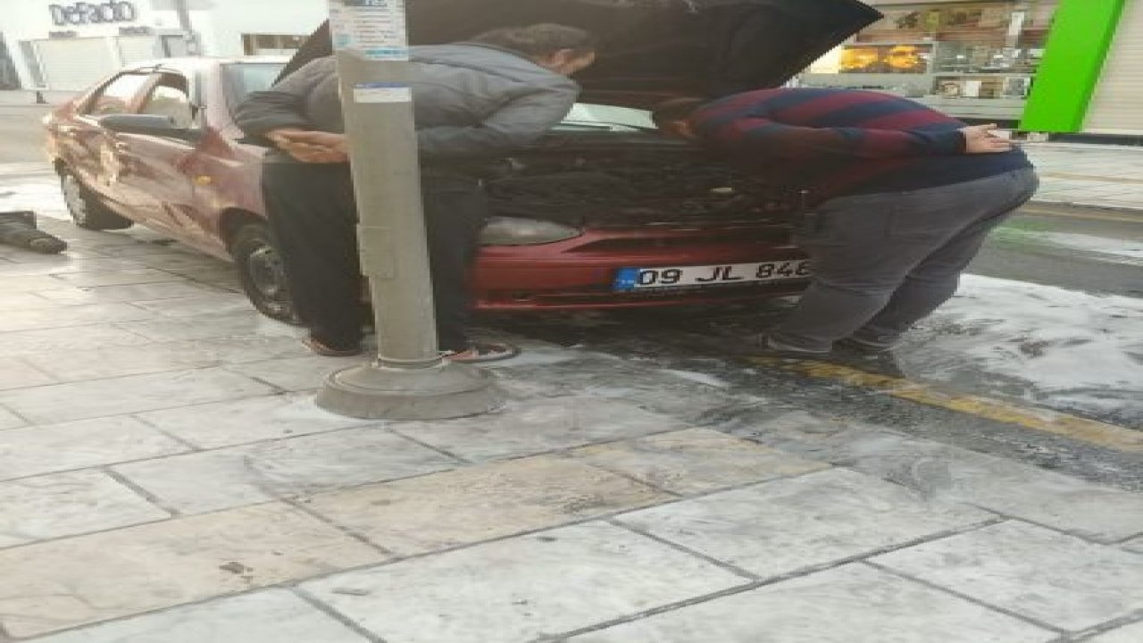 Seyir halindeyken alev aldı