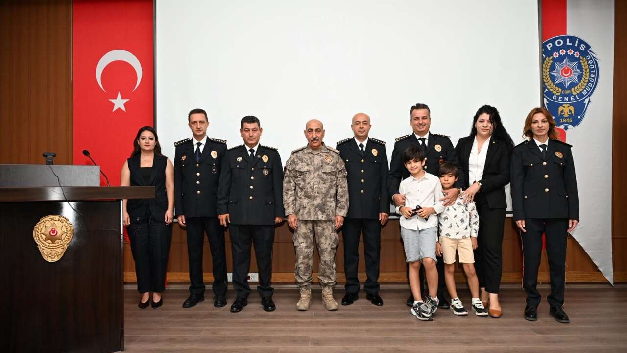 Muğla Emniyet Müdürlüğü’nde Rütbe Terfi Töreni