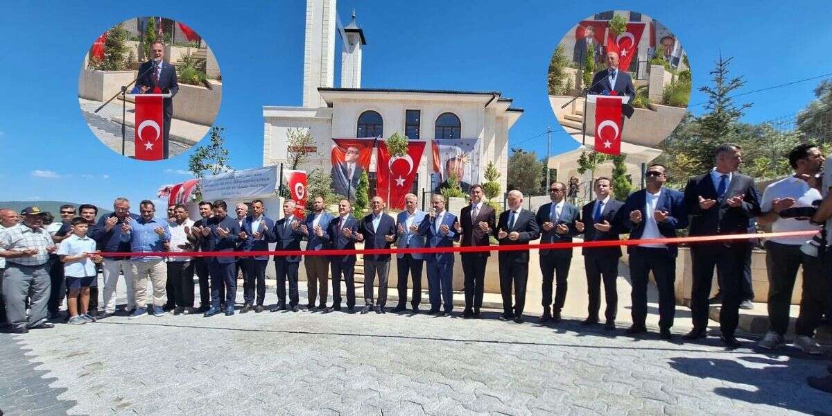 Eski Bakan Mevlüt Çavuşoğlu Bodrum’da: Çamlık Mahallesi Camii Dualarla İbadete Açıldı