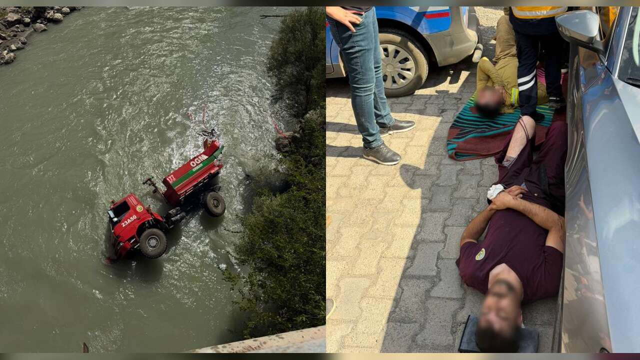 Yangına Giden Arazöz Zap Suyu’na Uçtu: 3 Orman Personeli Yaralandı