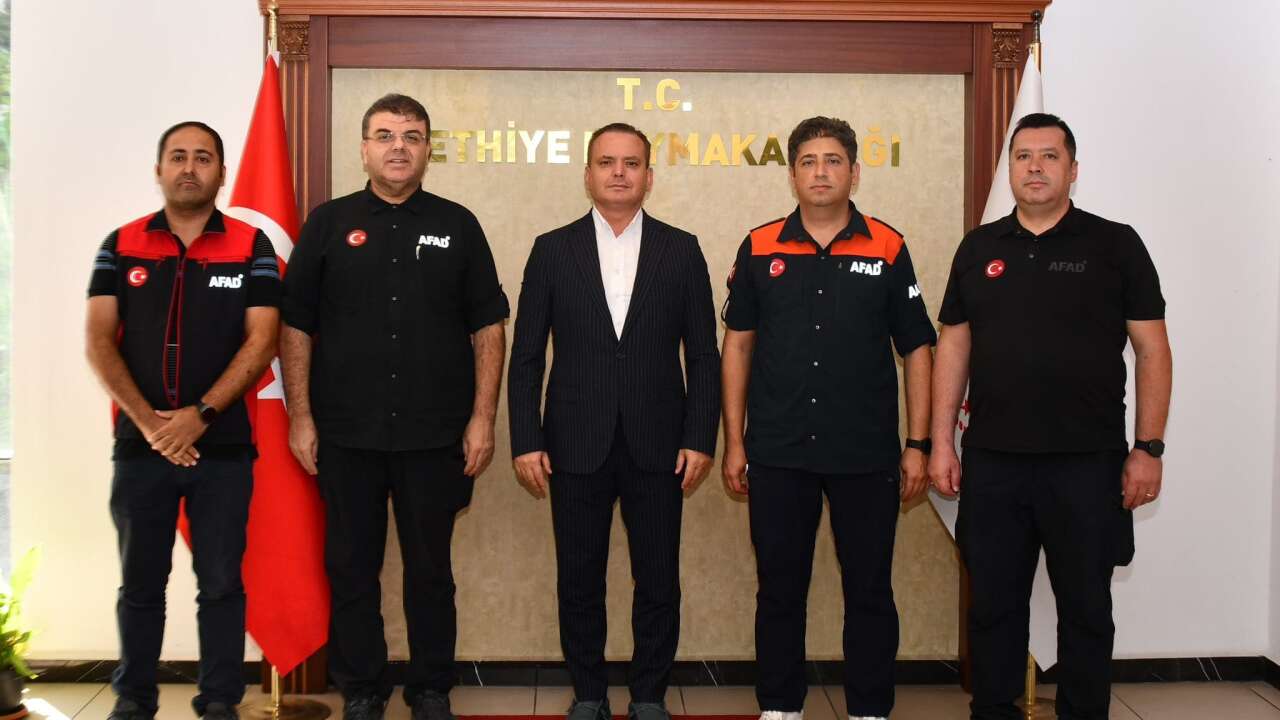 Fethiye Kaymakamı Akkaya’ya AFAD’dan Ziyaret