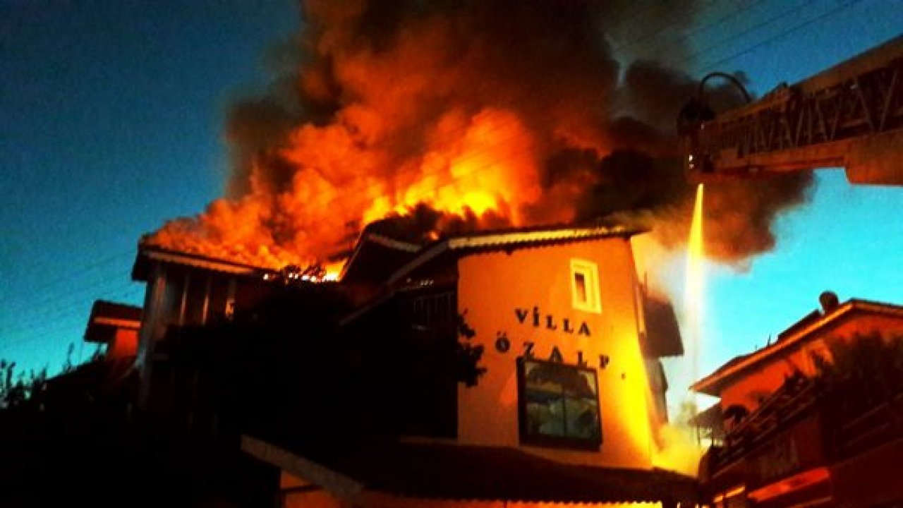 Dalyan’da otel yangını