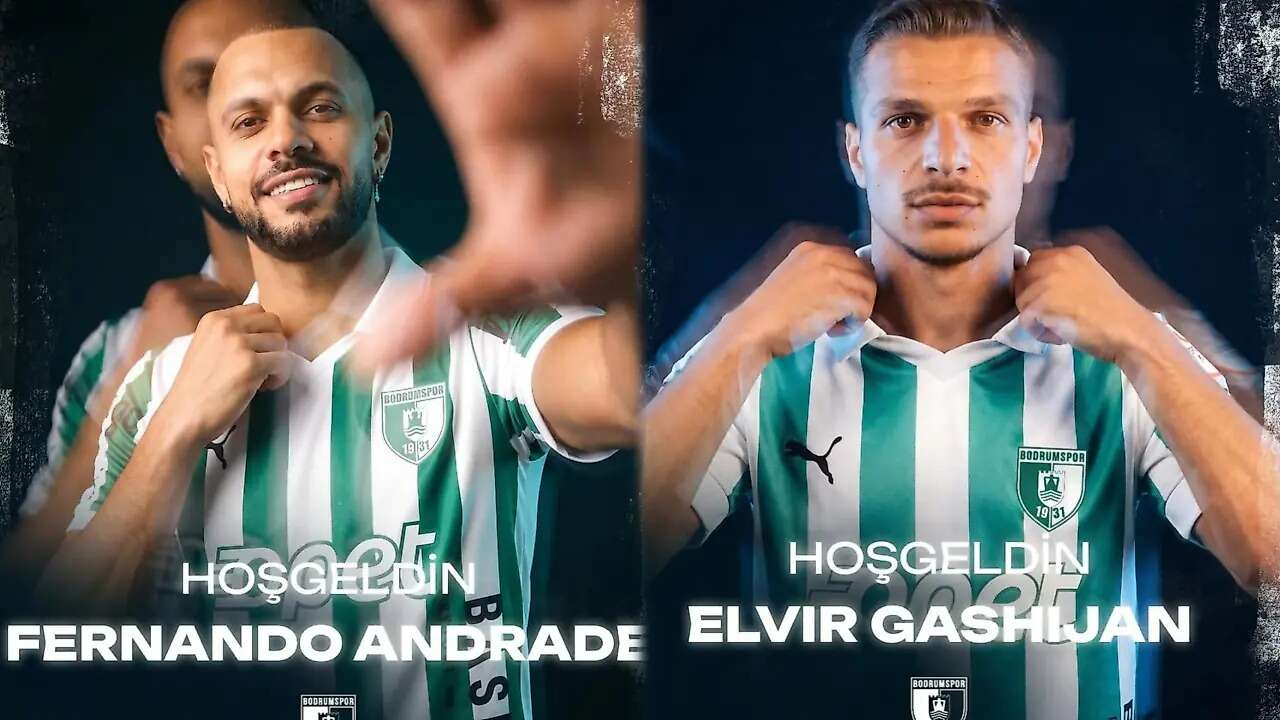 Bodrum FK’dan Transferde Çifte İmza Gashijani ve Andrade Yeşil-Beyazlı Formayı Giydi