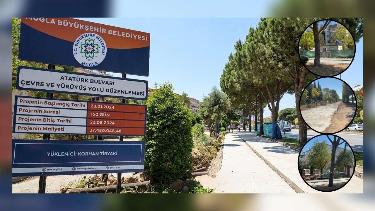 Muğla Büyükşehir Belediyesi’nin Atatürk Bulvarı Projesi Hâlâ Tamamlanmadı: Sözleşme Süresi 79 Gün Önce Doldu