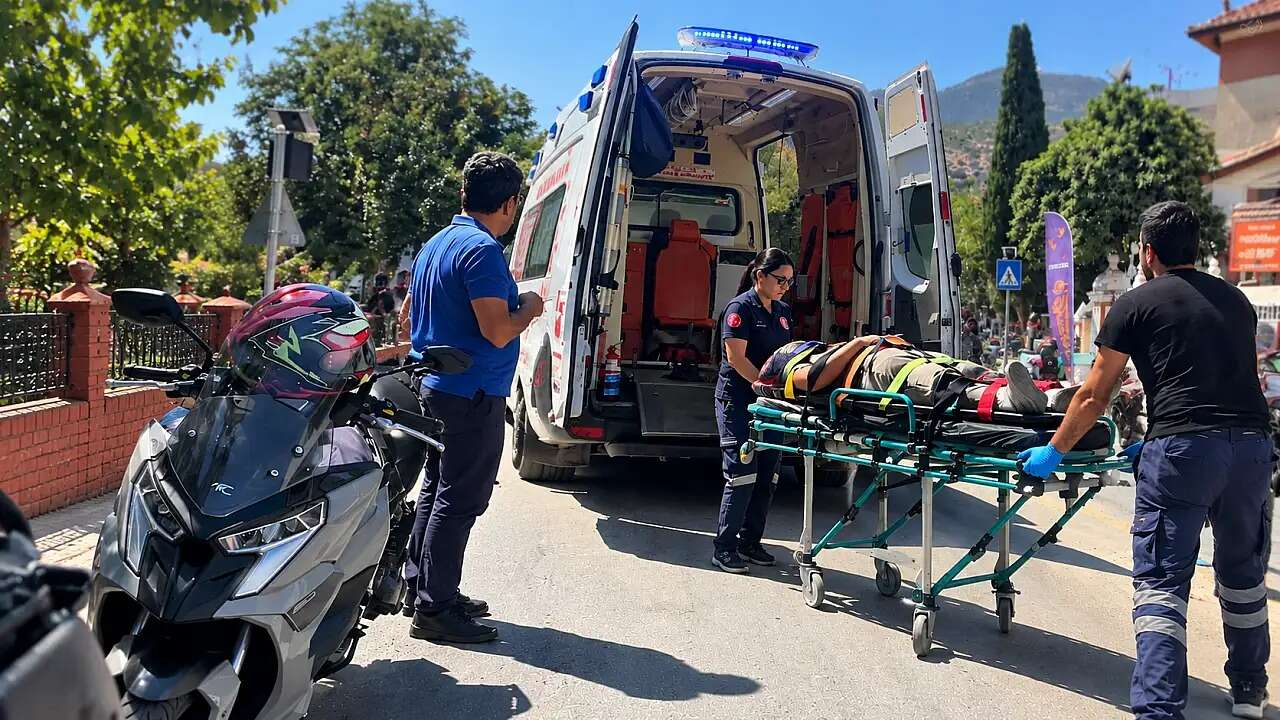 Muğla’da Kontrolden Çıkan Motosikletin Sürücüsü Yaralandı