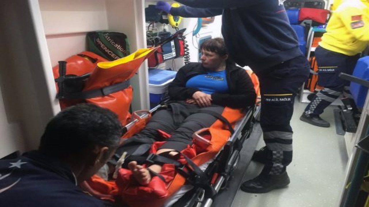 Ukraynalı turist kurtarıldı