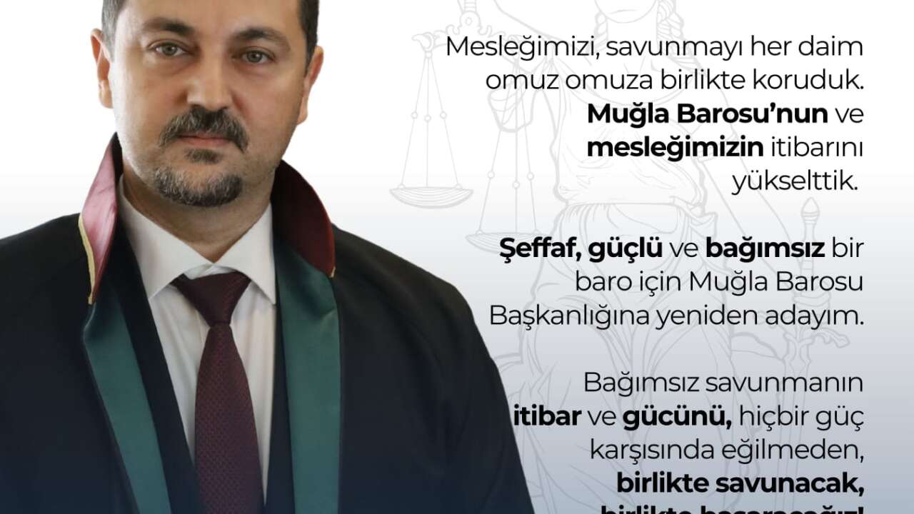 Muğla Barosu’nda Üçlü Yarış Akgün De Adaylığını Açıkladı