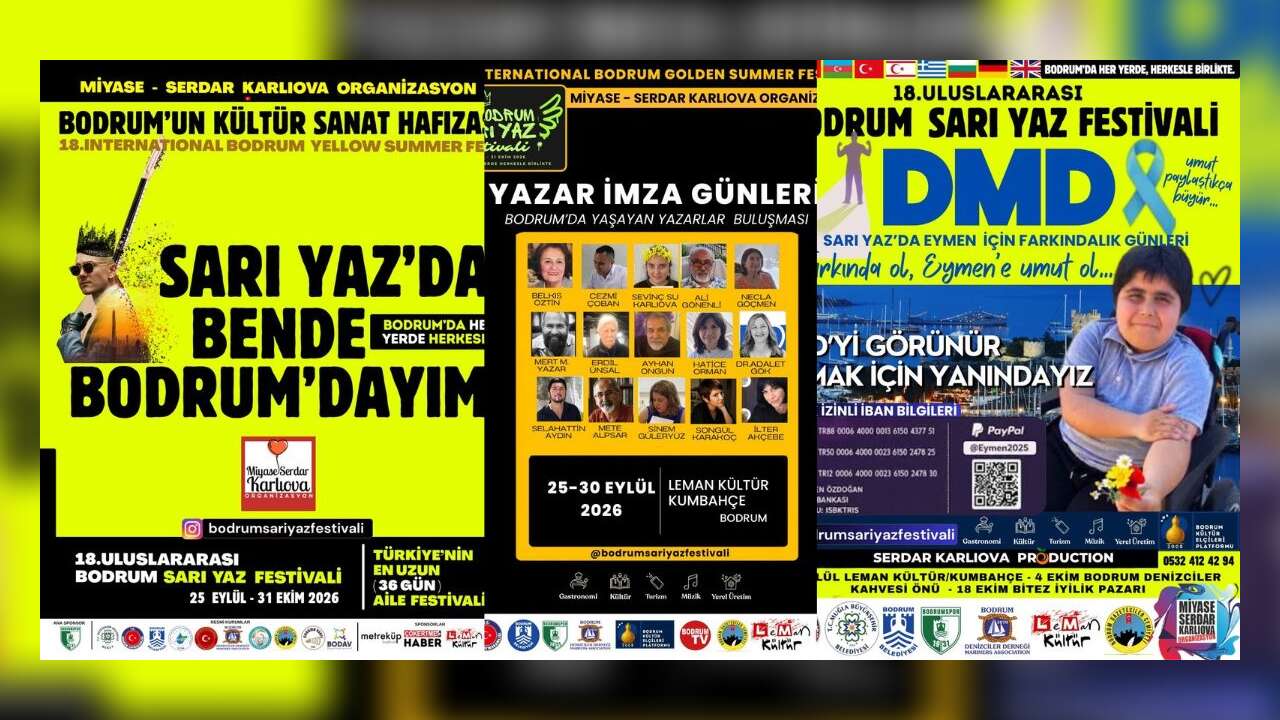 18. Uluslararası Bodrum Sarı Yaz Festivali Başlıyor: Türkiye’nin En Uzun Aile Festivali Bodrum’u Satarak Kuşatacak