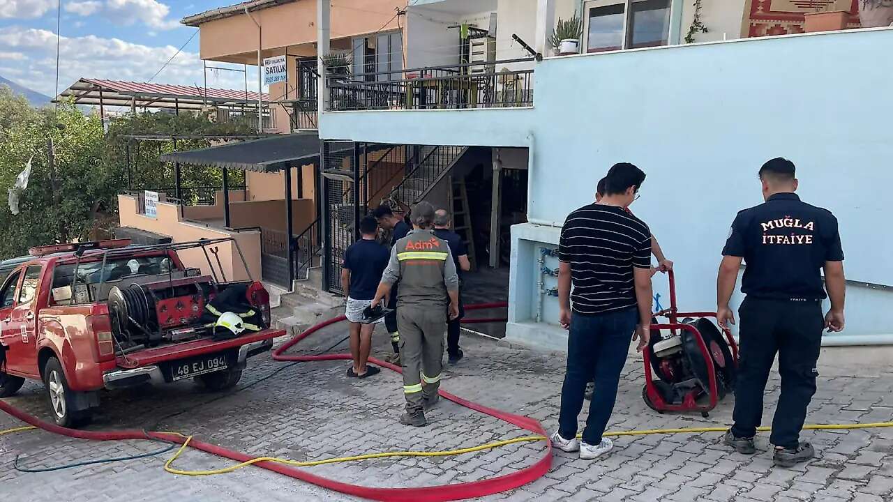 Muğla’da Ev Yangını Paniğe Neden Oldu