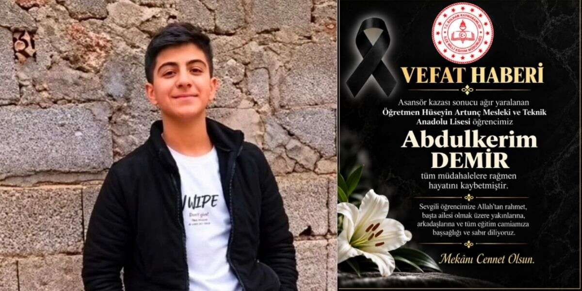 15 Yaşındaki Abdülkerim, 9 Gün Sonra Yaşam Mücadelesini Kaybetti