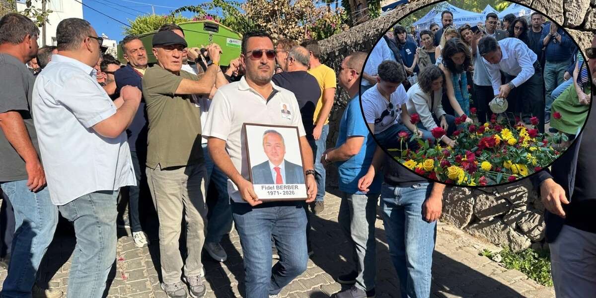 Ahmet Aras’ın Kuzeni, Emre Fidel Berber Ortakent’te Son Yolculuğuna Uğurlandı