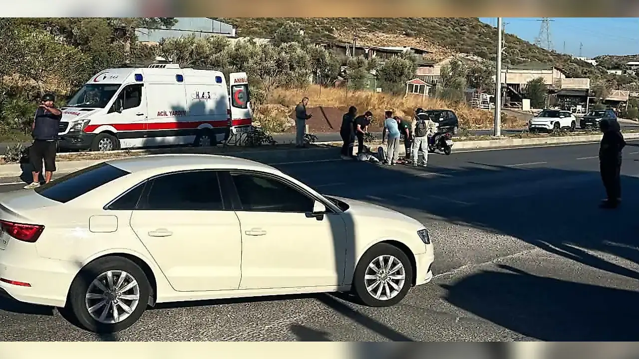 Muğla’da Motosiklet Otomobile Çarptı: MUSKİ Çalışanı Yola Savruldu