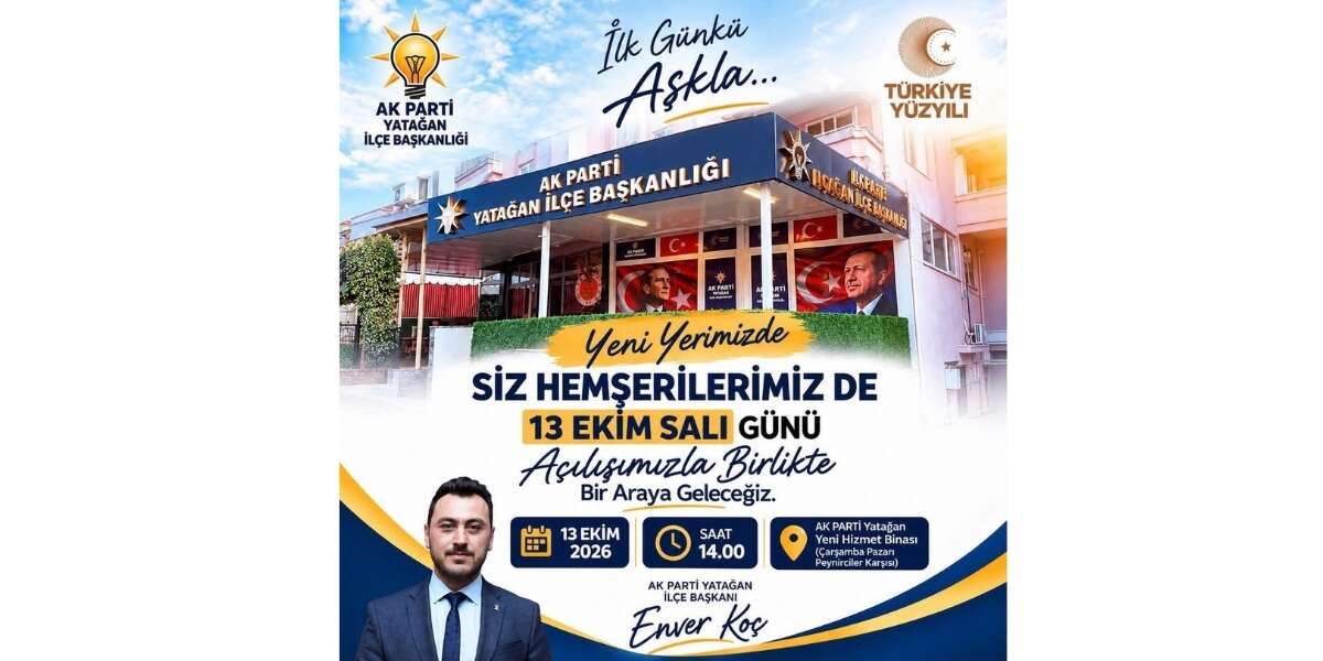 AK Parti Yatağan’ın Yeni Hizmet Binası İçin Açılış Tarihi Belli Oldu