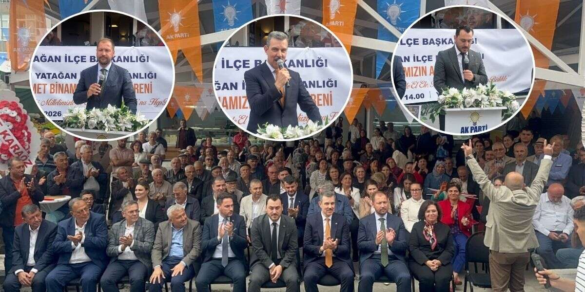 AK Parti Yatağan İlçe Başkanlığının Yeni Hizmet Binası Açıldı: 7 Gence Rozet Takıldı