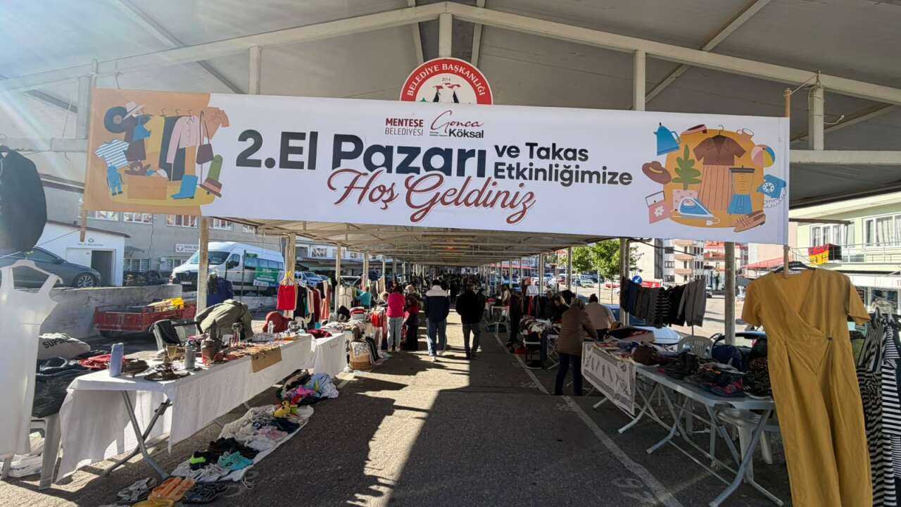 Menteşe’de 2. El Pazarı Kuruldu: Alıcılarını Bekliyor