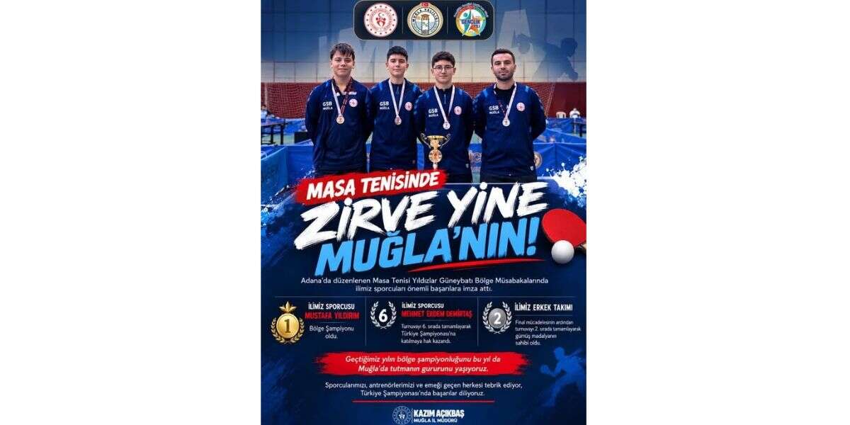 Muğlalı Sporculardan Masa Tenisinde Önemli Başarı