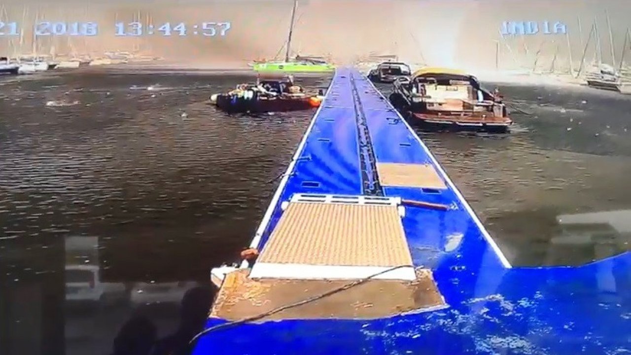 Hortum Marmaris’i böyle vurdu