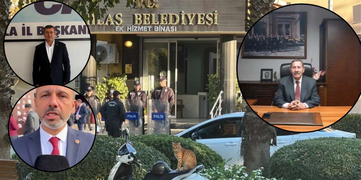 Fevzi Topuz Menteşe KOM’da, CHP’liler Emniyet Önünde Bekliyor