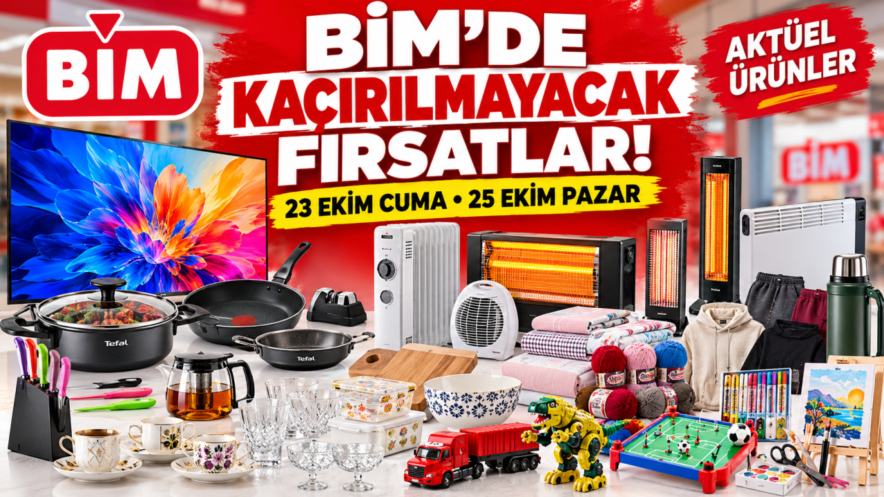 23 Ekim Cuma BİM’de Kaçırılmayacak Fırsatlar: İşte O Ürünler