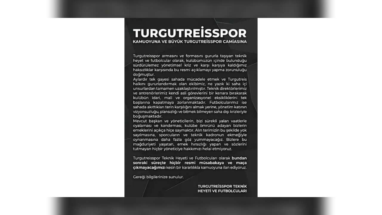 Muğla’da Futbolcular ve Teknik Heyet Kararını Verdi: Maçlara Çıkmayacaklar