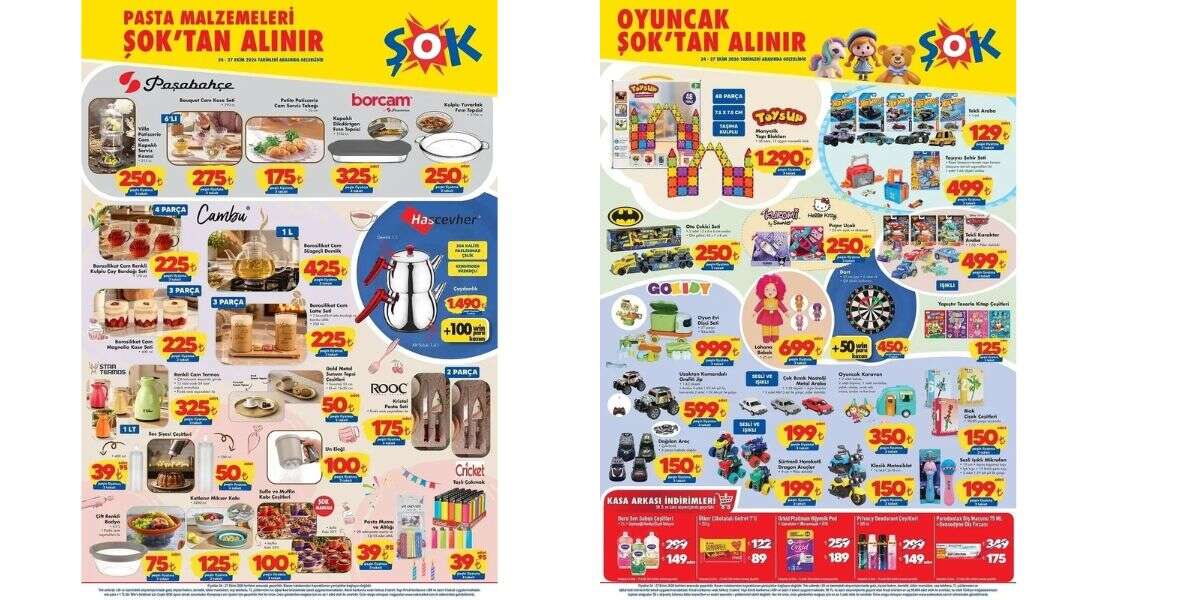 ŞOK’ta Şok Fiyatlarla Mutfak Eksiklerinizi Tamamlayın Borcam Fırın Tepsisi: 250 TL