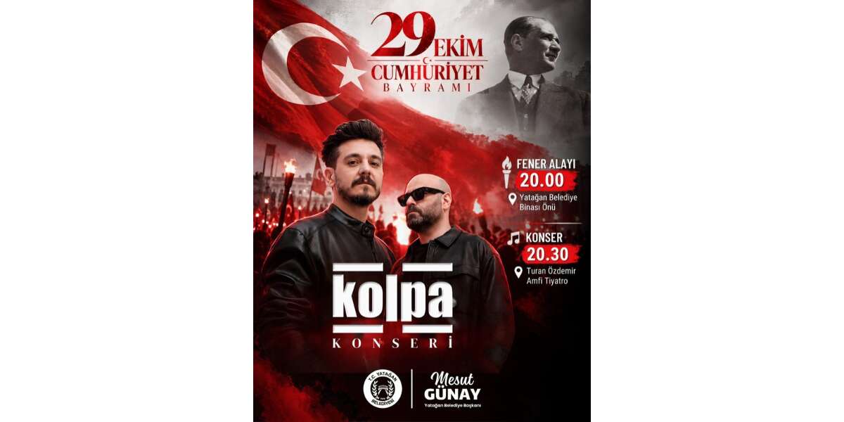 Yatağan’da Cumhuriyet Bayramı Kolpa Konseriyle Kutlanacak