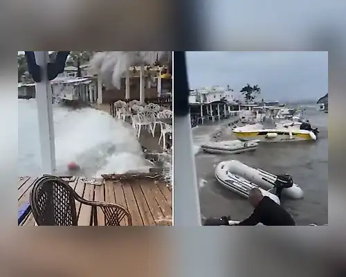 Muğla’da Fırtına Denizi Karıştırdı: Tekneler Birbirine Çarptı