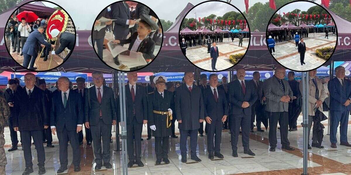 Muğla’da Cumhuriyet Bayramı Töreni Sağanak Yağış Altında Başladı