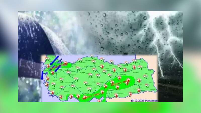 29 Ekim 2026 Hava Durumu: Meteoroloji’den Muğla’ya Turuncu Kodlu Uyarı, Ege’de Sağanak Alarmı