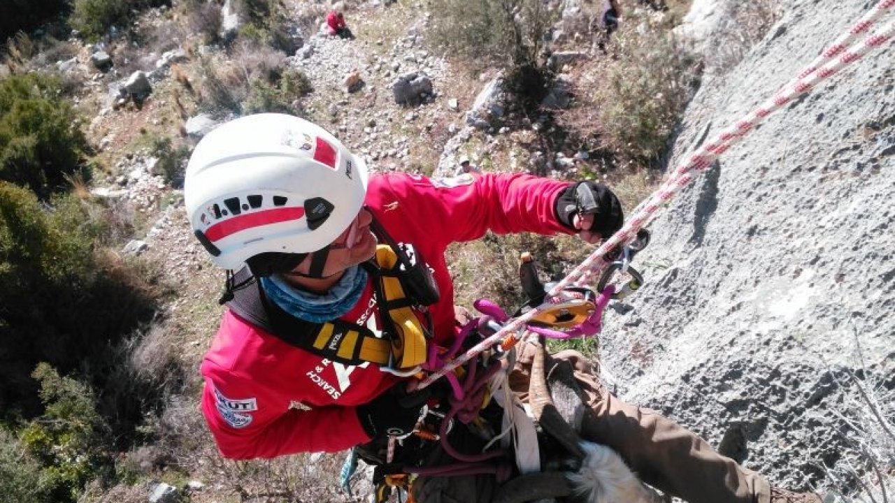 AKUT'tan keçi kurtarma operasyonu