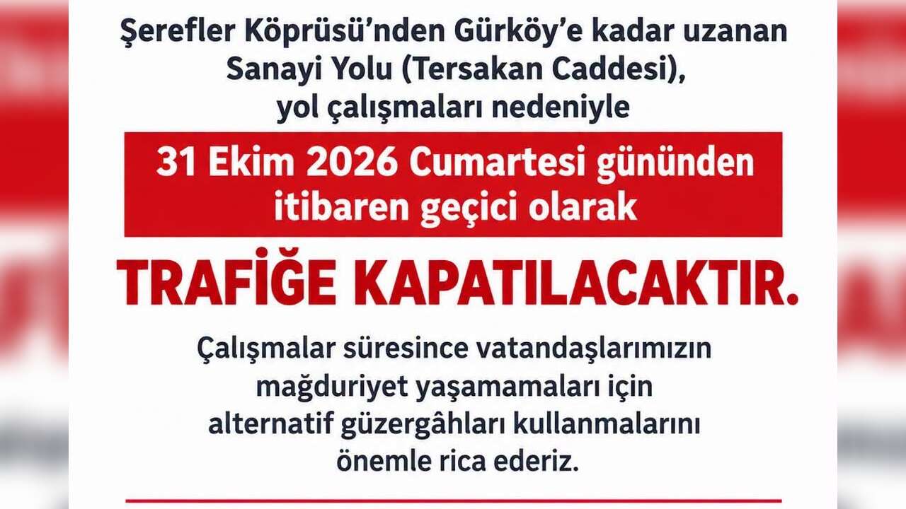 Dalaman Belediyesi Duyurdu: Sanayi Yolu Trafiğe Kapatılıyor