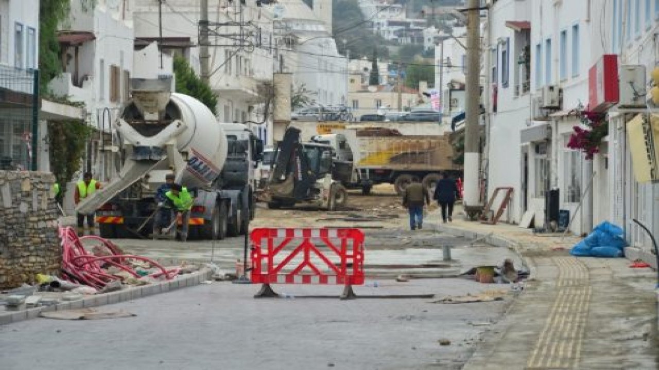 Bodrum ilçe merkezinde bakım onarım çalışmaları