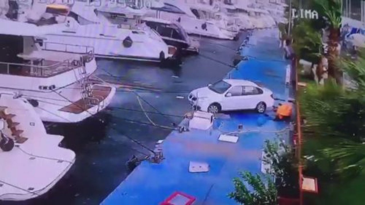 Yaşanan hortumun dehşeti kameralarda