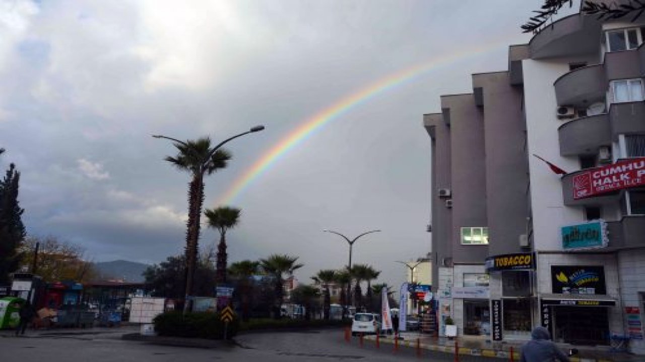 Ortaca’da gökkuşağı sürprizi