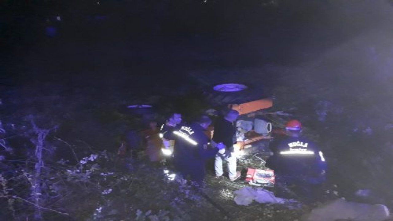 Traktör şarampole yuvarlandı: 1 ölü