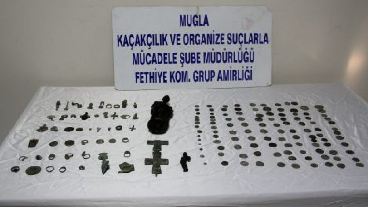 Fethiye’de tarihi eser operasyonu