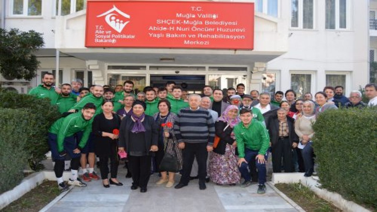 Muğlaspor’dan huzurevi sakinlerine yeni yıl ziyareti